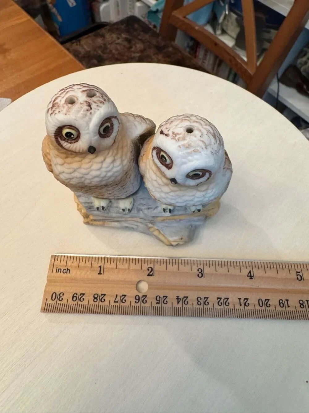 Vintage Porcelain Barn Owl Salt & Pepper Shakers